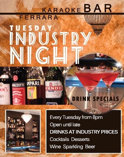 Ferrara Bar Industry Night